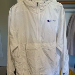 Champion Windbreaker Pull Over With Hood